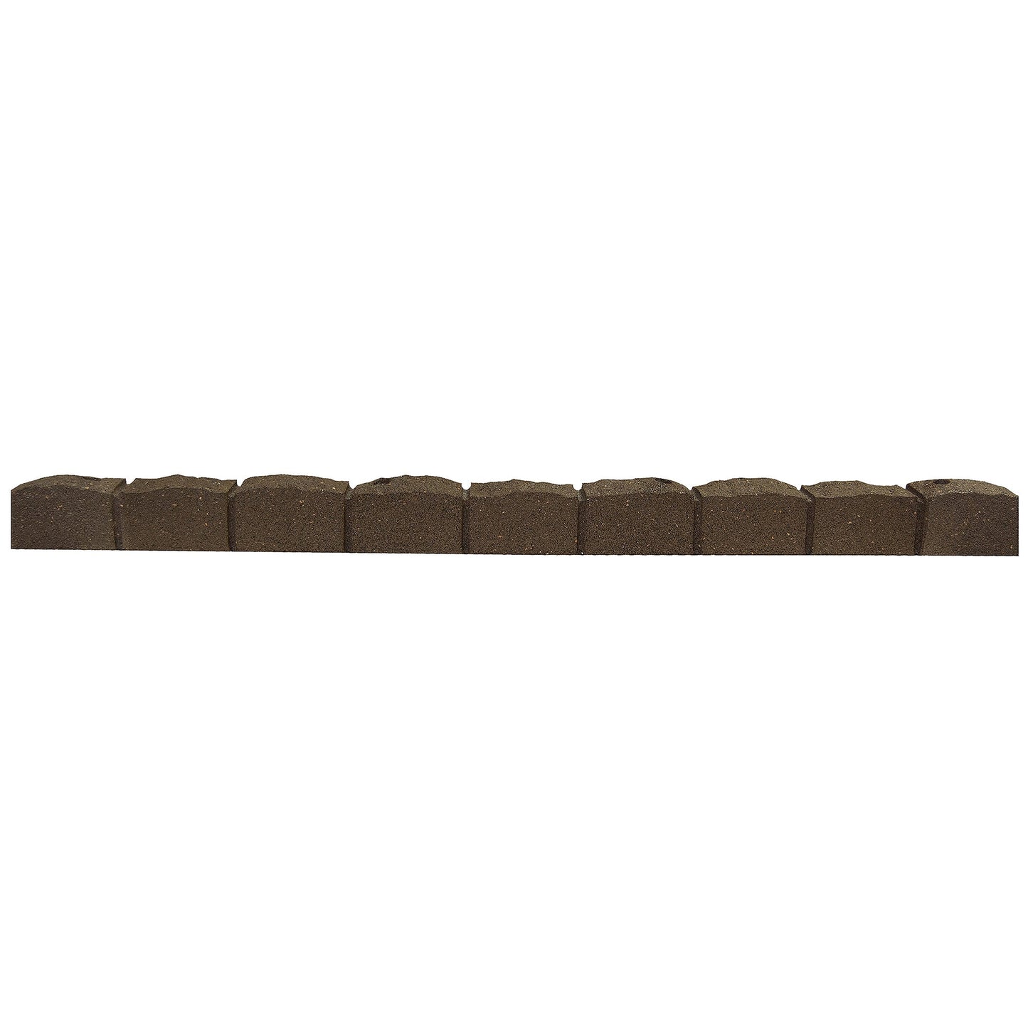 1.2m Recycled Rubber Lawn Edging - Flexi Curve Roman Stone - H8cm