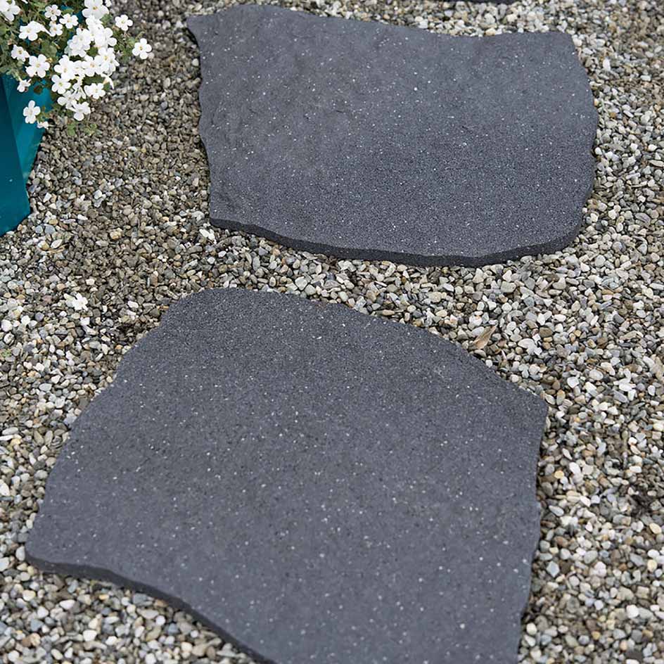 Greenfingers Recycled Rubber Stepping Stone - Grey