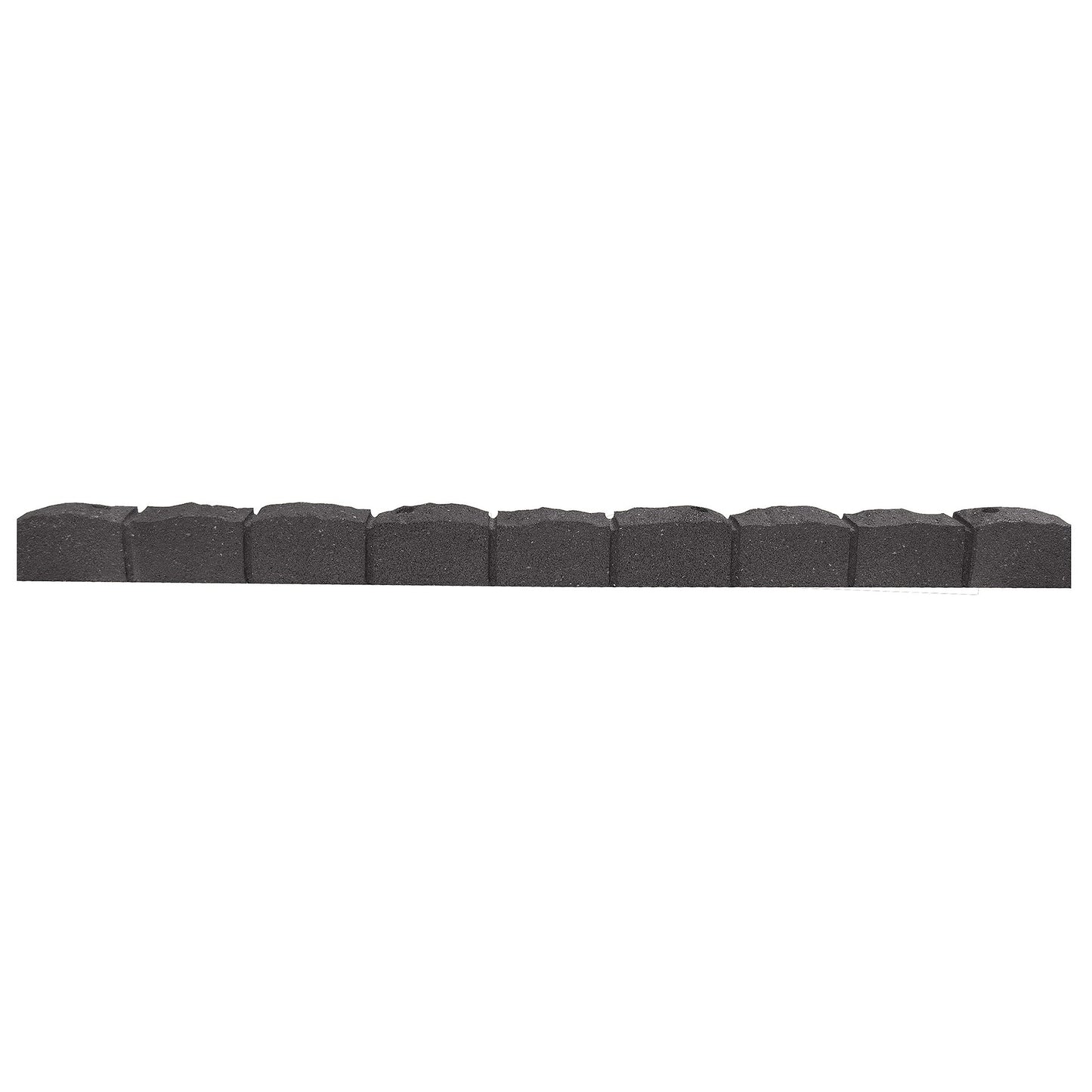 1.2m Recycled Rubber Lawn Edging - Flexi Curve Roman Stone - H8cm