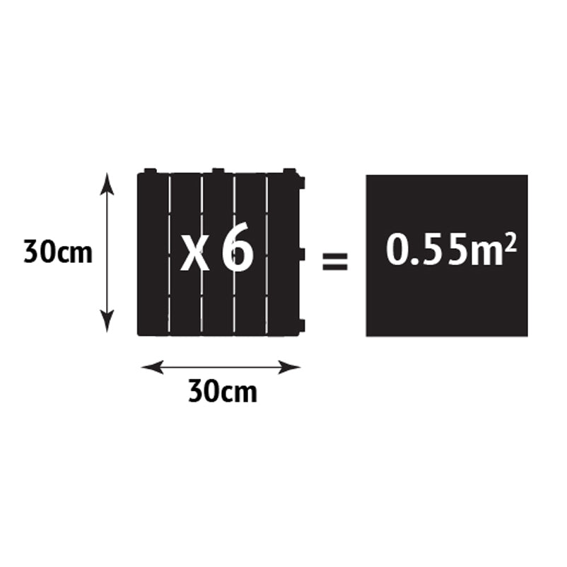 Greenfingers Eco Garden Cosmopolitan Floor Tiles - 6 Pack