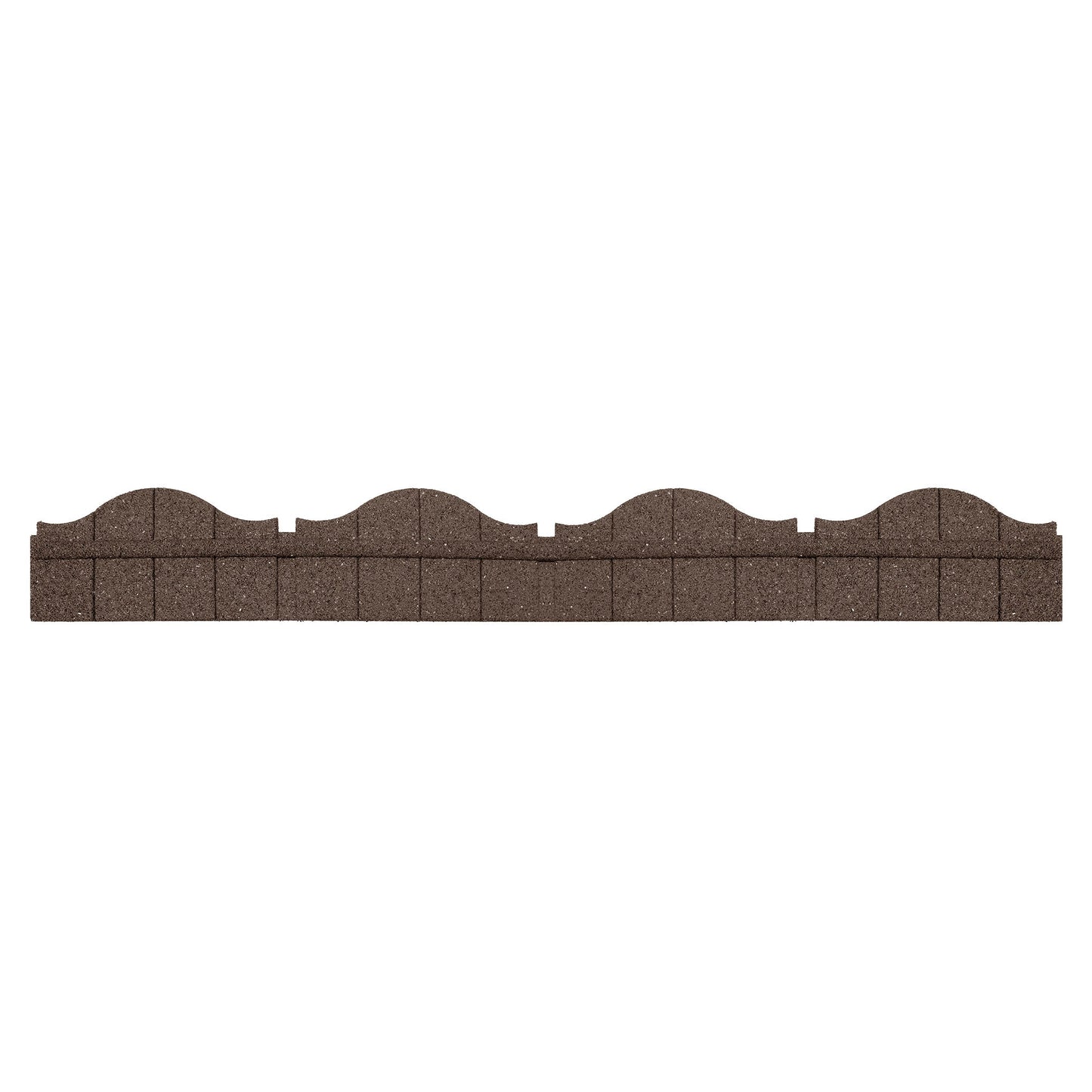 1.2m Recycled Rubber Lawn Edging - Ultra Curve Carolina - H15cm