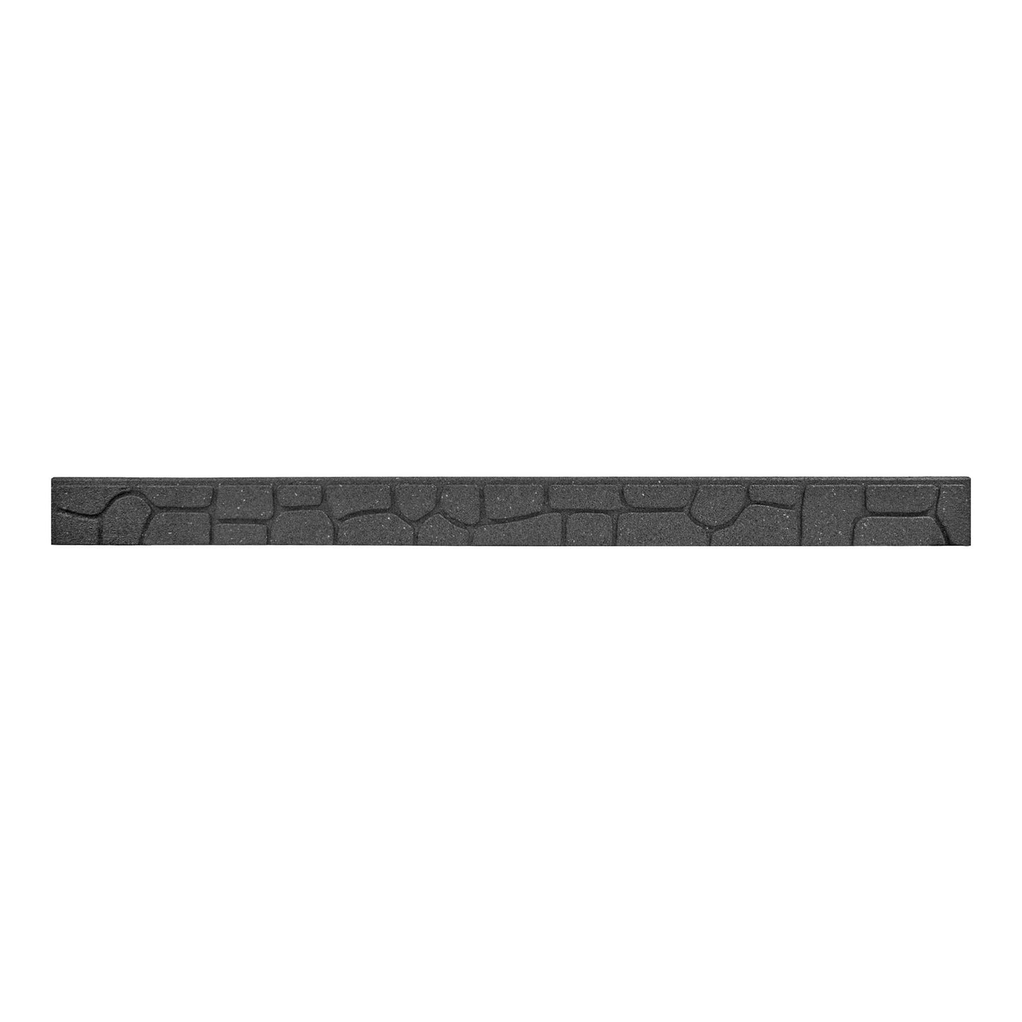 1.2m Recycled Rubber Lawn Edging - Ultra Curve Border Stone - H9cm