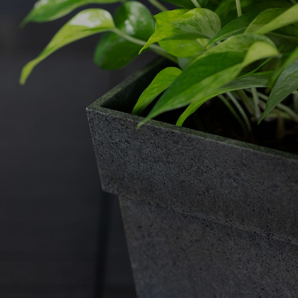Tierra Verde Symphony Square Planter 71cm - Slate