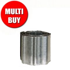 15m Gardman Galvanised Steel Lawn Edging Roll - H16.5cm