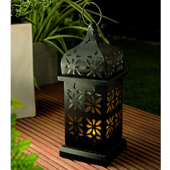 Cole and Bright Solar Eastern Candle Lantern - 37cm Height