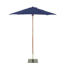 Sturdi Wood Round Parasol 2.5m - Blue