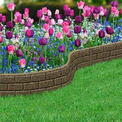 Recycled Rubber Edging - Border Bricks 1.2m