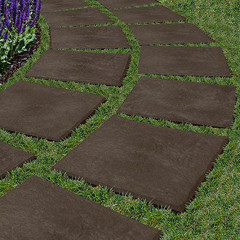 Recycled Rubber Heavyweight Stomp Stone Stepping Stone Set of 4