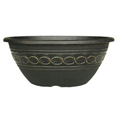 Infinity Bowl Black and Gold - 12In