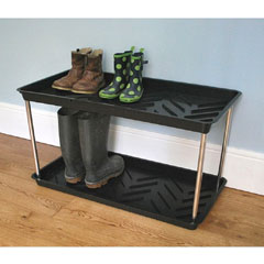 Garland 2 Tier Boot Tray - Black