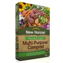 New Horizon Organic and Peat-Free Multi-Purpose Compost - 50L