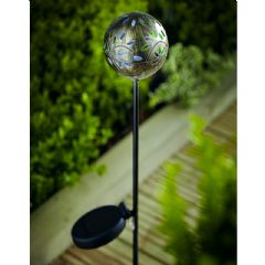 Cole and Bright Solar Global Filigree Stake Light - 81.5cm Height