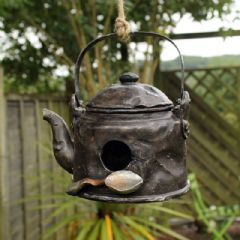 Polyresin Kettle Bird House