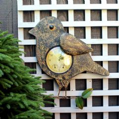 Embossed Effect Bird Clock