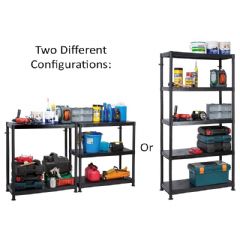 Garland Plastic Shelving Unit Dual Solution - 184cm Height