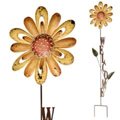 Ellister  Yellow Flower Welcome Stake - 125cm Height