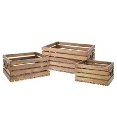 Ellister Wooden Decorative Garden Crate - Set of 3
