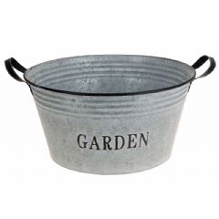 Ellister Zinc Planter with Handles - 47cm