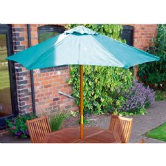 Rondeau Leisure Wooden Parasol 2.7m - Green