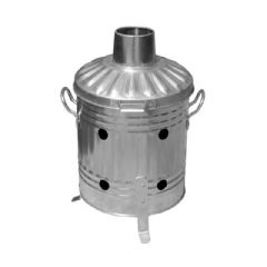 Ambassador Galvanised Mini Garden Incinerator - 42cm Height