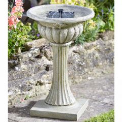 Smart Garden Rochester Solar Birdbath - 62cm Height