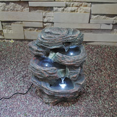 Greenfingers Mystic Waterfalls LED Water Feature