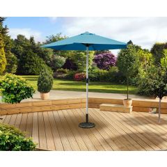 Pagoda Crank Tilt Parasol - 2.5m Blue