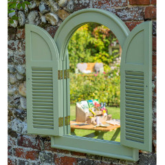 Norfolk Verdi FSC Eucalyptus Outdoor Arch Mirror