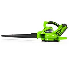 Greenworks Cordless Blower/Vac 40V with Batteries and Charger