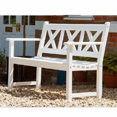 Alexander Rose White Drachmann Bench - FSC 5ft