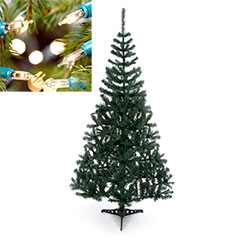 6ft Cedar Fir Tree with Warm White 80 Static String Lights