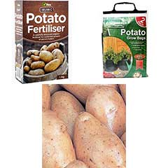 Potato Growing Kit - Seeds fertiliser and 2x growbags