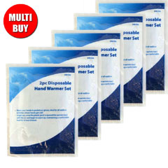 Disposable Hand Warmer Set x 5 Multi-Buy