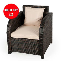 Ellister Eden Rattan Armchair - Pair