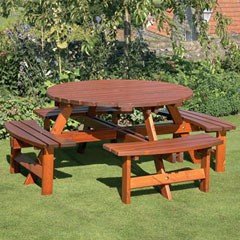 Anchor Fast Richmond Large Round Picnic Table