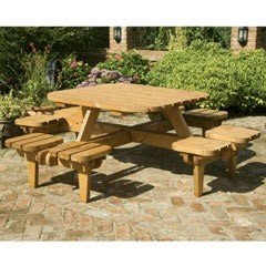 Anchor Fast Somerset Whopper Square Picnic Table