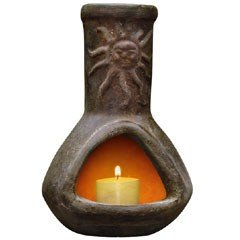 Gardeco Sol Candle Chiminea With Candle