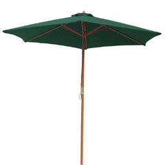 Greenfingers Parasol - 2m Green