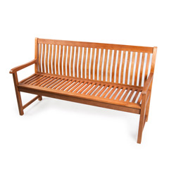 Greenfingers Premier FSC Eucalyptus 3 Seater Curve Back Bench