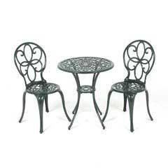 Ellister Stamford 2 Seater Bisto Set - Dark Green