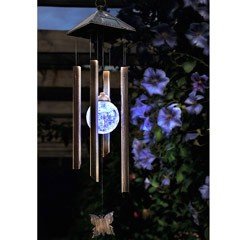 Cole and Bright Butterfly Wind Chime Solar Light