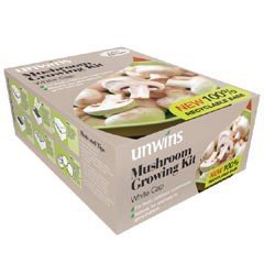 Unwins White Cap Mushroom Growing Kit