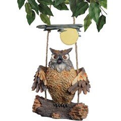 Design Toscano - Howie the Swinging Hoot Owl