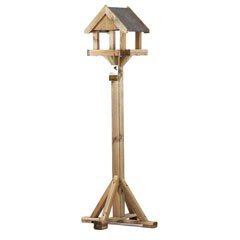 Chapelwood Arley FSC Wooden Bird Table With Slate Roof