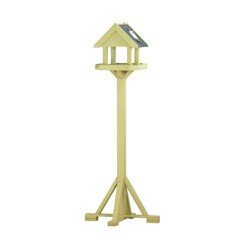 Chapelwood Arley FSC Wooden Bird Table With Slate Roof | Coloured