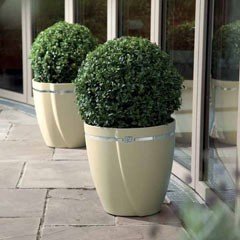 Italian Style Zurbano Sleek Round Planter 38cm