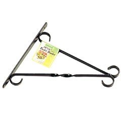 Heavy Duty Hanging Basket Bracket - Black 14-16in