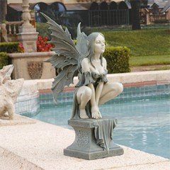 Design Toscano Celtic Fairy Perilous Perch Garden Statue