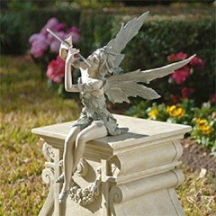 Design Toscano Fairy of the West Wind Sitting Garden Statue