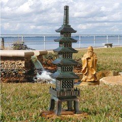 Design Toscano Nara Temple Asian Pagoda Garden Statue